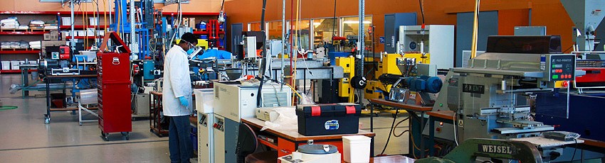Photograph of the research space at the Centre for Advanced Composite Materials